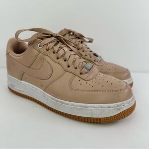 Nike Air Force 1 AF1 Tan Shoes Size 9